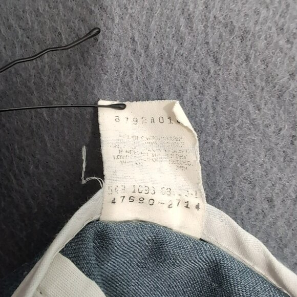 VTG 80's Levi's Action Slack Men 38X30 (36X29) Blue Straight Leg Dress Pants - Picture 8 of 12